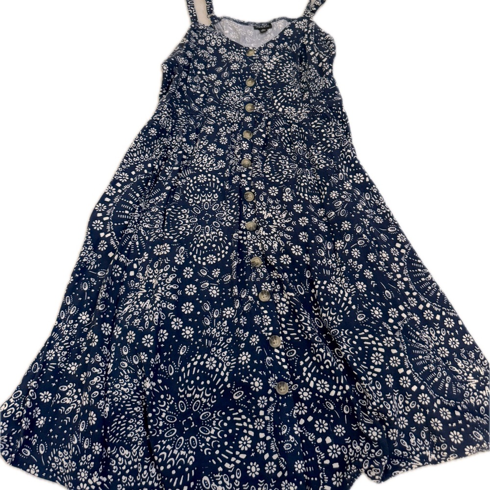 Torrid navy blue dress.